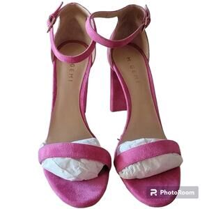 NIB M. Gemi The Pilone 90mm Suede Sandals, 41